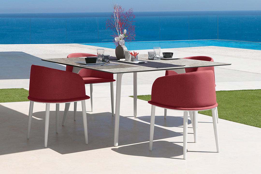 Cleo Alu Dining Armchair Outdoor Dining Chairs Talenti