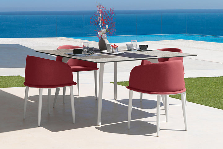 Cleo Alu Dining Armchair Outdoor Dining Chairs Talenti