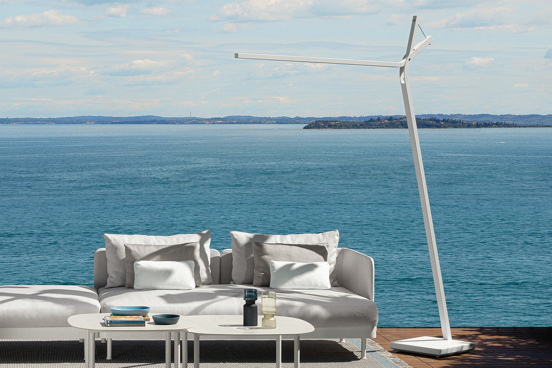 Cleo Alu Outdoor Arc Lamp Floor Lamps Talenti