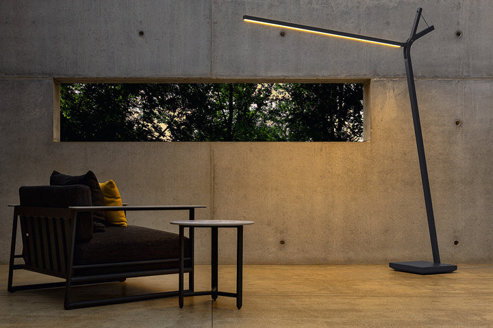 Cleo Alu Outdoor Arc Lamp Floor Lamps Talenti