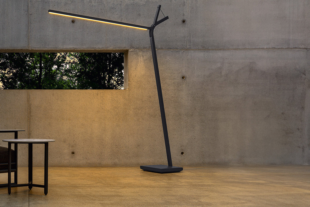 Cleo Alu Outdoor Arc Lamp Floor Lamps Talenti