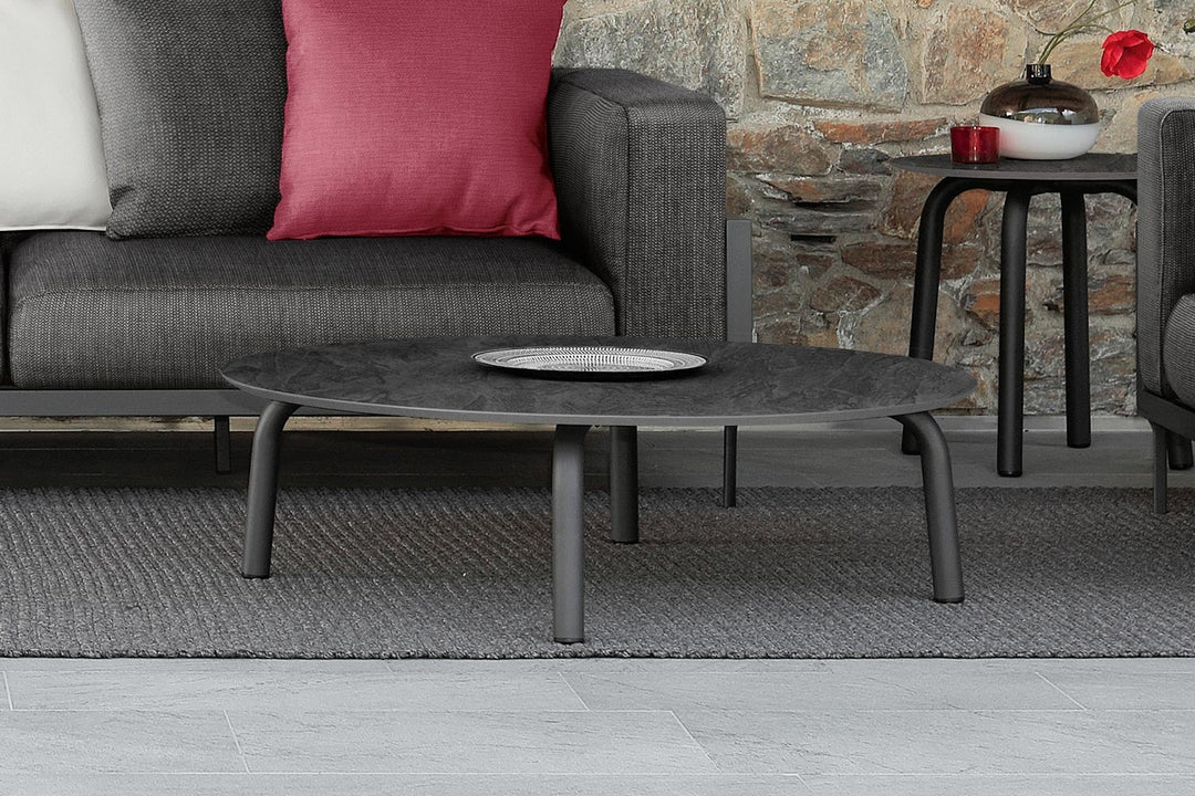 Cleo Alu Round Coffee Table Outdoor Coffee Tables Talenti