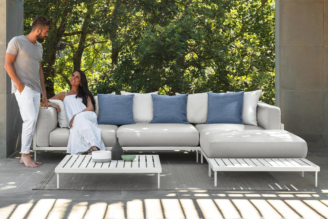 Cleo Alu Sectional Sofa with Chaise Outdoor Sectionals Talenti