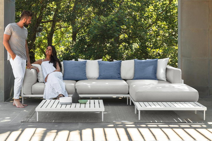 Cleo Alu Sectional Sofa with Chaise Outdoor Sectionals Talenti