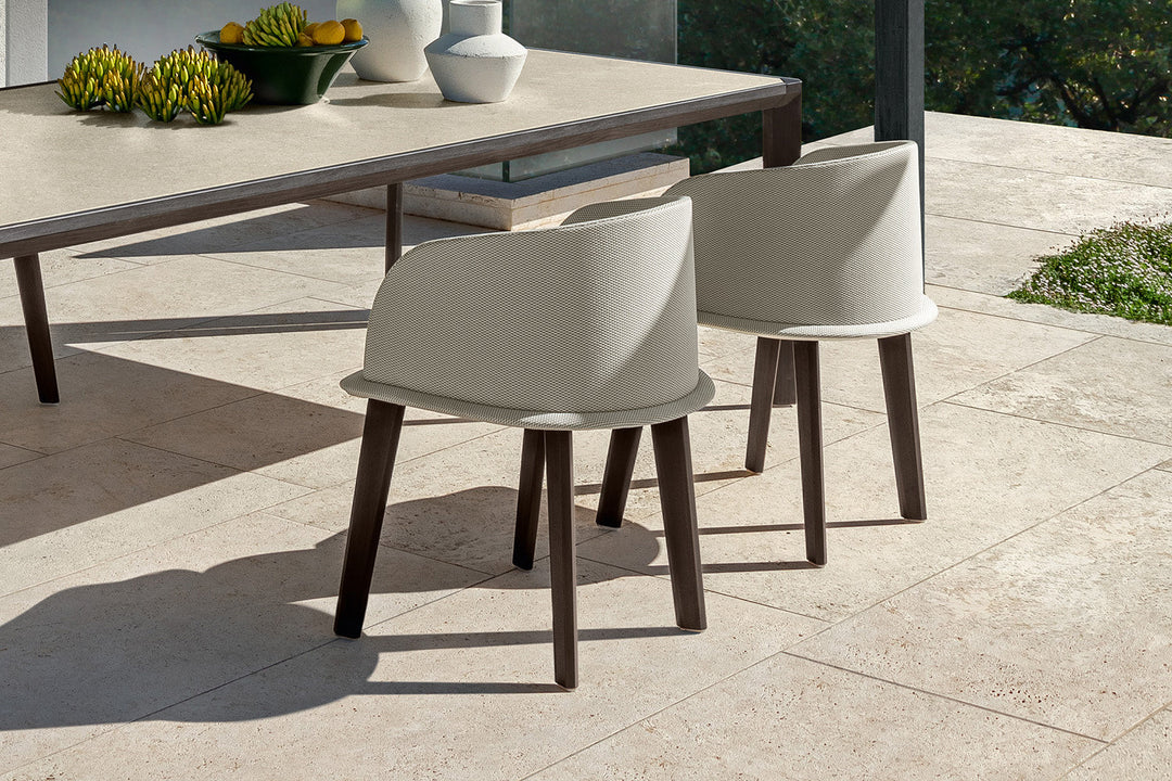 Cleo Wood Dining Armchair Outdoor Dining Chairs Talenti