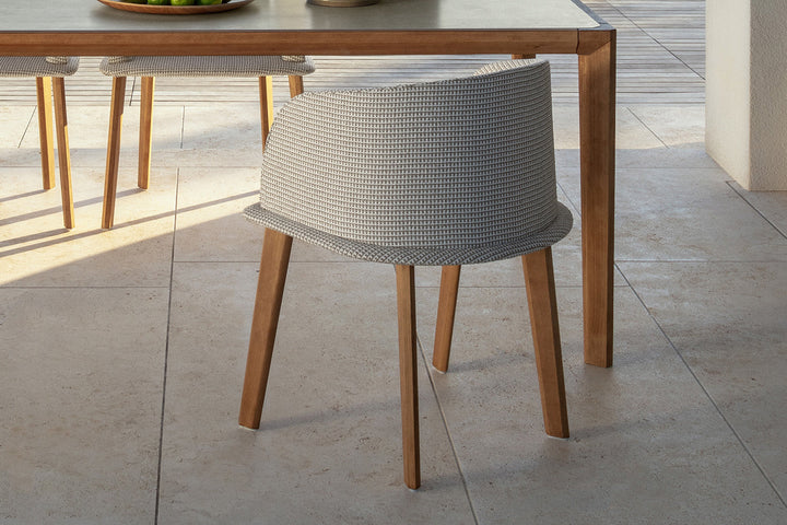 Cleo Wood Dining Armchair Outdoor Dining Chairs Talenti