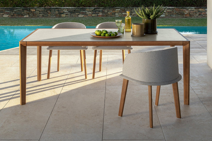Cleo Wood Dining Armchair Outdoor Dining Chairs Talenti