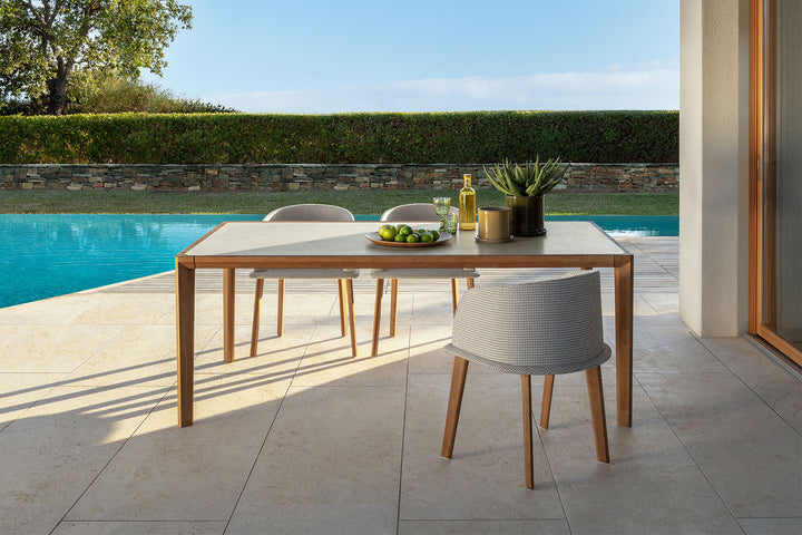 Cleo Wood Dining Table Outdoor Dining Tables Talenti