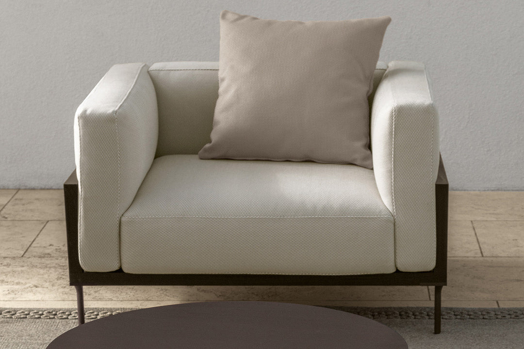 Cleo Wood Large Lounge Armchair Outdoor Chairs Talenti