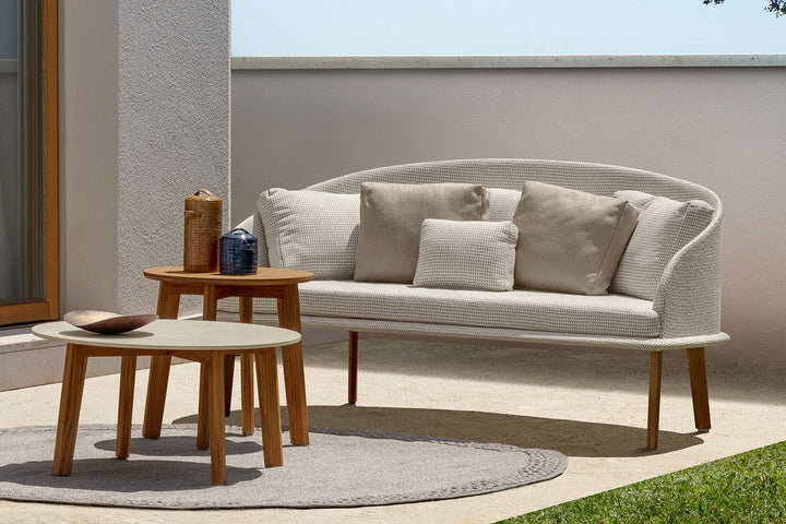 Cleo Wood Love Seat Outdoor Sofas Talenti