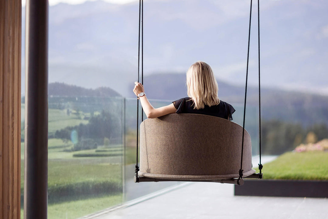 Cleo Wood Swing Armchair Outdoor Chairs Talenti