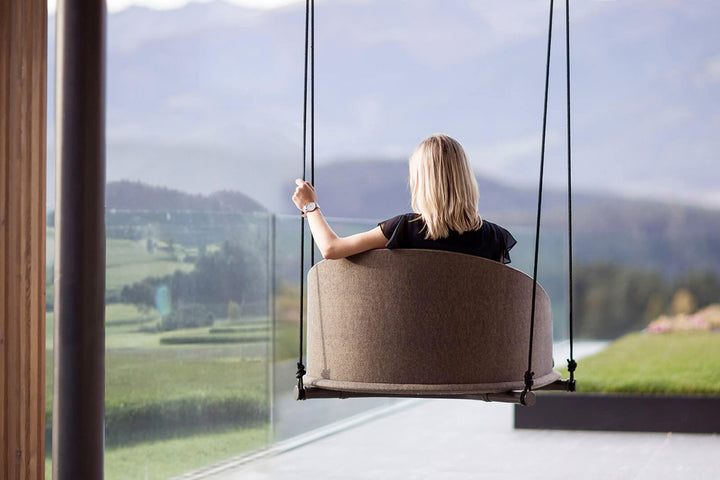 Cleo Wood Swing Armchair Outdoor Chairs Talenti