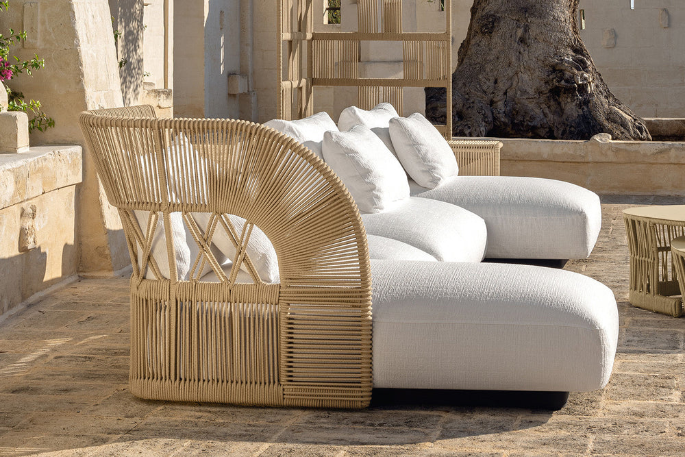 Cliff Deco J-Shape Sectional Sofa Outdoor Sectionals Talenti