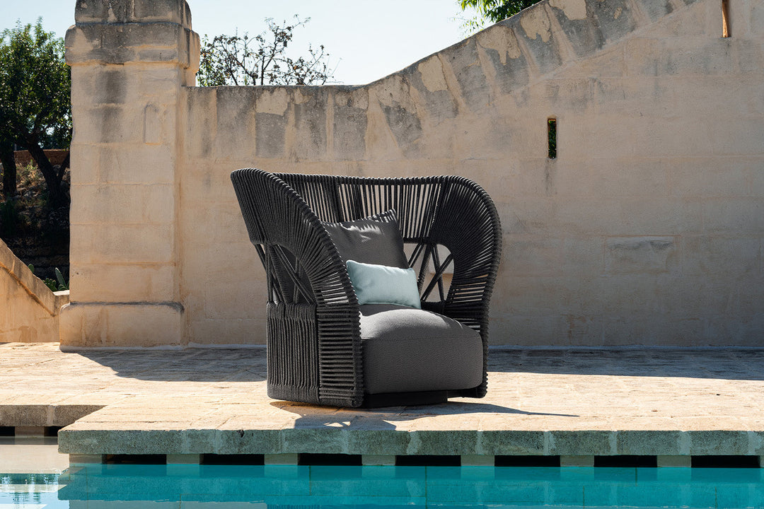 Cliff Deco Lounge Armchair Outdoor Chairs Talenti