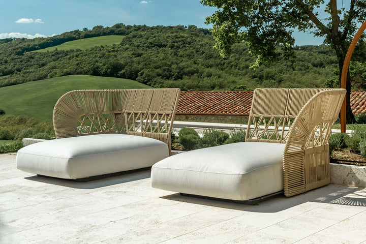 Cliff Deco Rope Chaise Lounge Outdoor Chaise Lounges Talenti