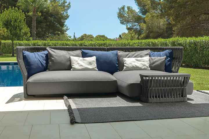 Cliff Rope Sectional Sofa with Chaise Outdoor Sectionals Talenti