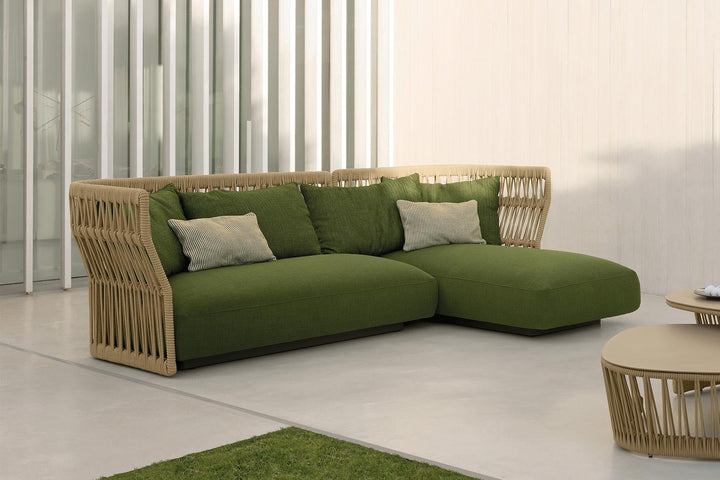 Cliff Rope Sectional Sofa with Chaise Outdoor Sectionals Talenti