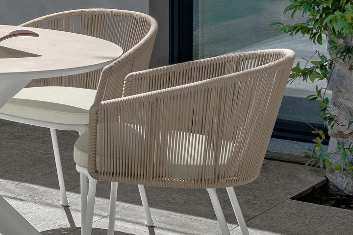 Coral Rope Dining Armchair Outdoor Dining Chairs Talenti