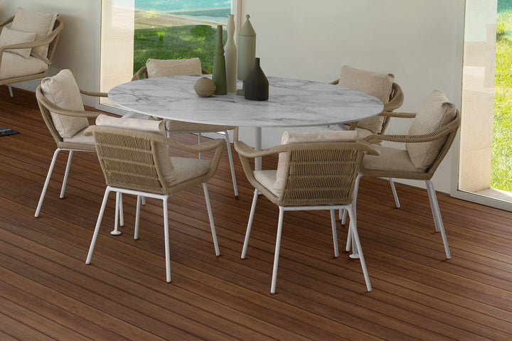Cruise Alu Dining Armchair Outdoor Dining Chairs Talenti