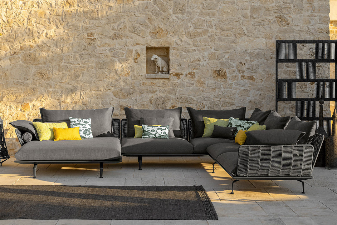 Cruise Alu J-Shape Sectional Sofa Outdoor Sectionals Talenti