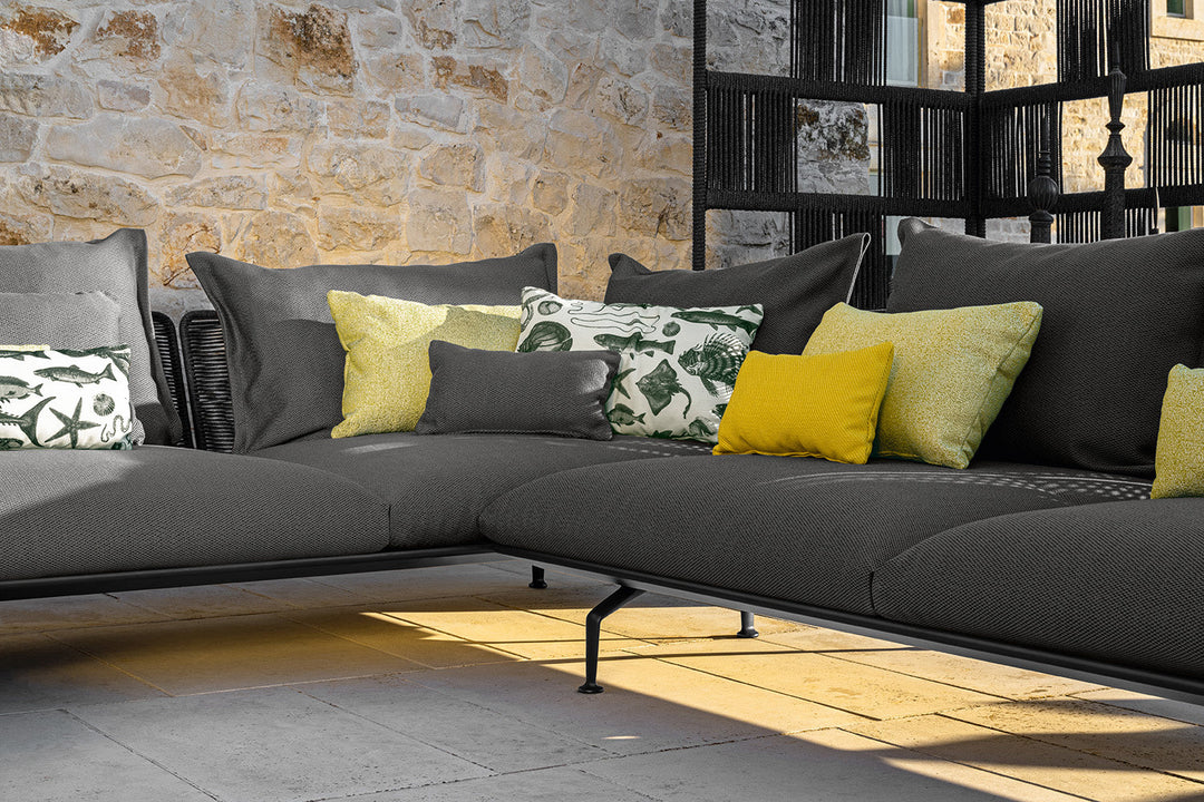 Cruise Alu J-Shape Sectional Sofa Outdoor Sectionals Talenti