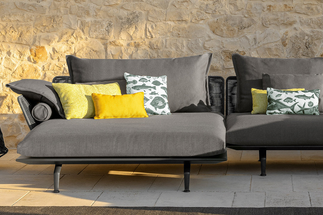 Cruise Alu J-Shape Sectional Sofa Outdoor Sectionals Talenti