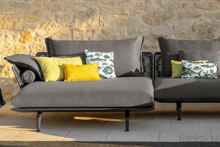 Cruise Alu J-Shape Sectional Sofa Outdoor Sectionals Talenti