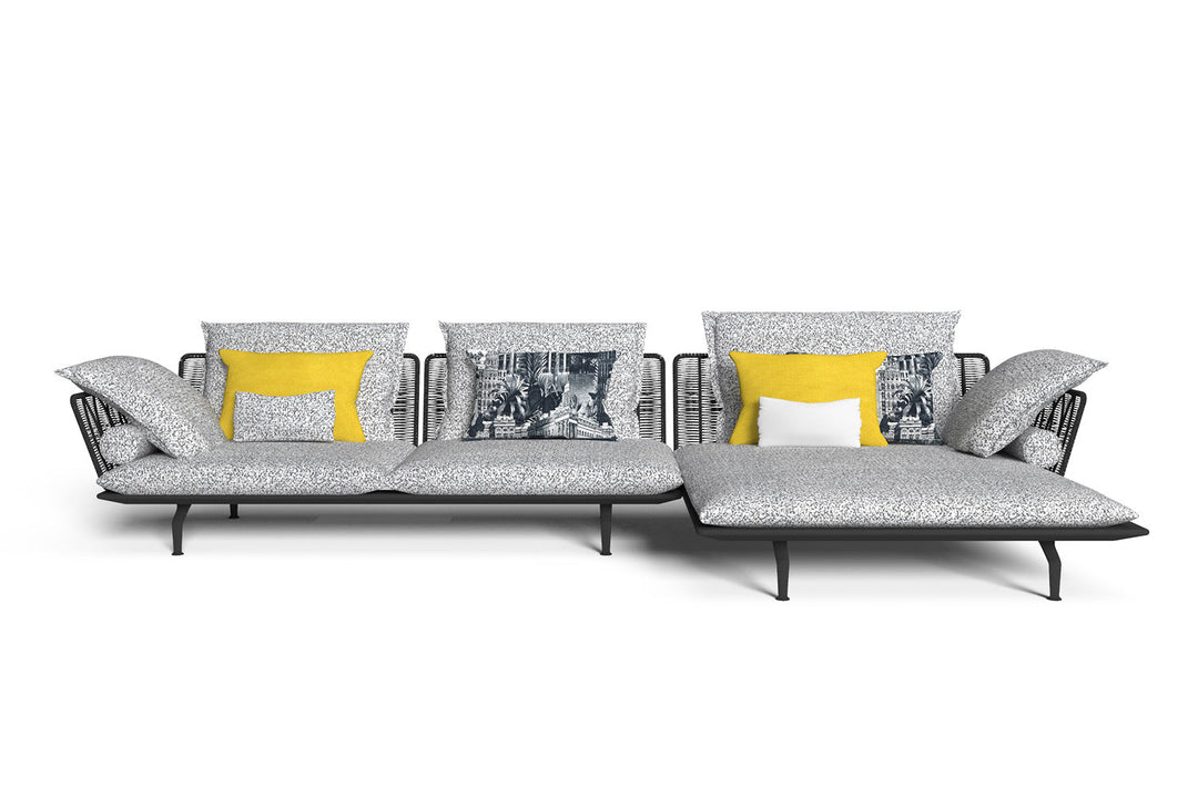Cruise Alu Sectional Sofa with Chaise Outdoor Sectionals Talenti