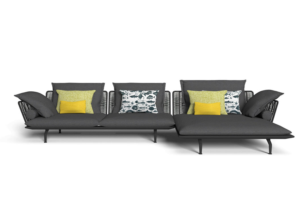 Cruise Alu Sectional Sofa with Chaise Outdoor Sectionals Talenti