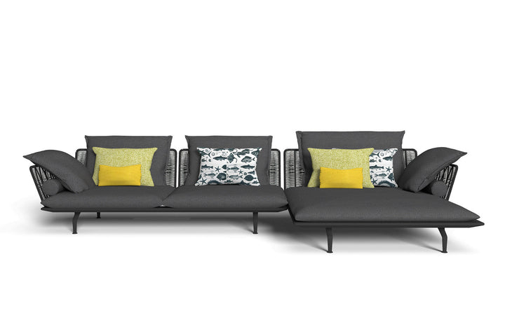 Cruise Alu Sectional Sofa with Chaise Outdoor Sectionals Talenti