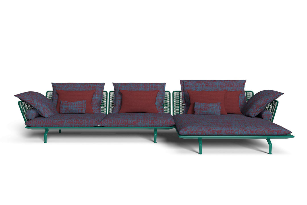 Cruise Alu Sectional Sofa with Chaise Outdoor Sectionals Talenti
