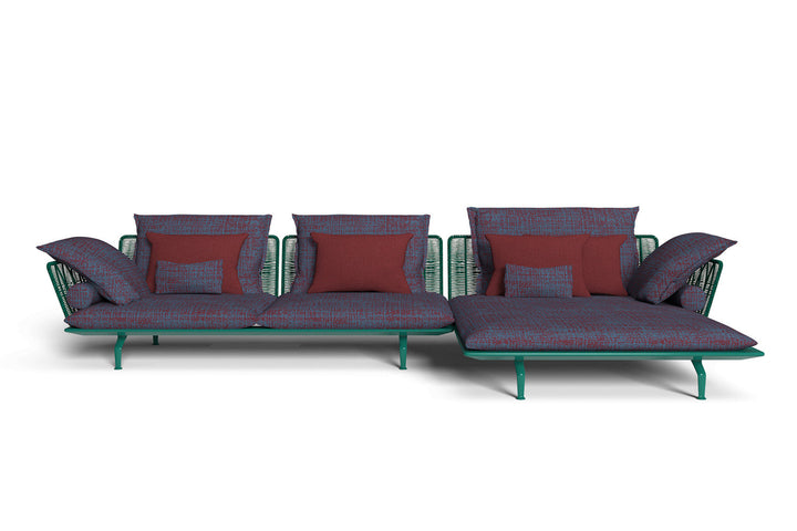 Cruise Alu Sectional Sofa with Chaise Outdoor Sectionals Talenti