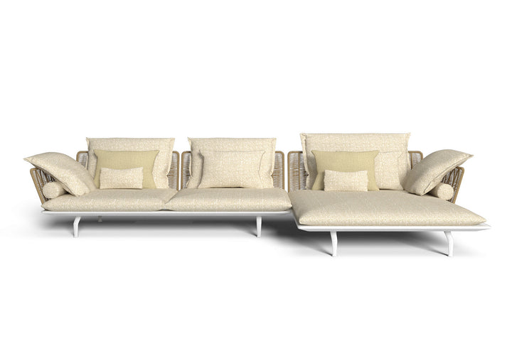 Cruise Alu Sectional Sofa with Chaise Outdoor Sectionals Talenti