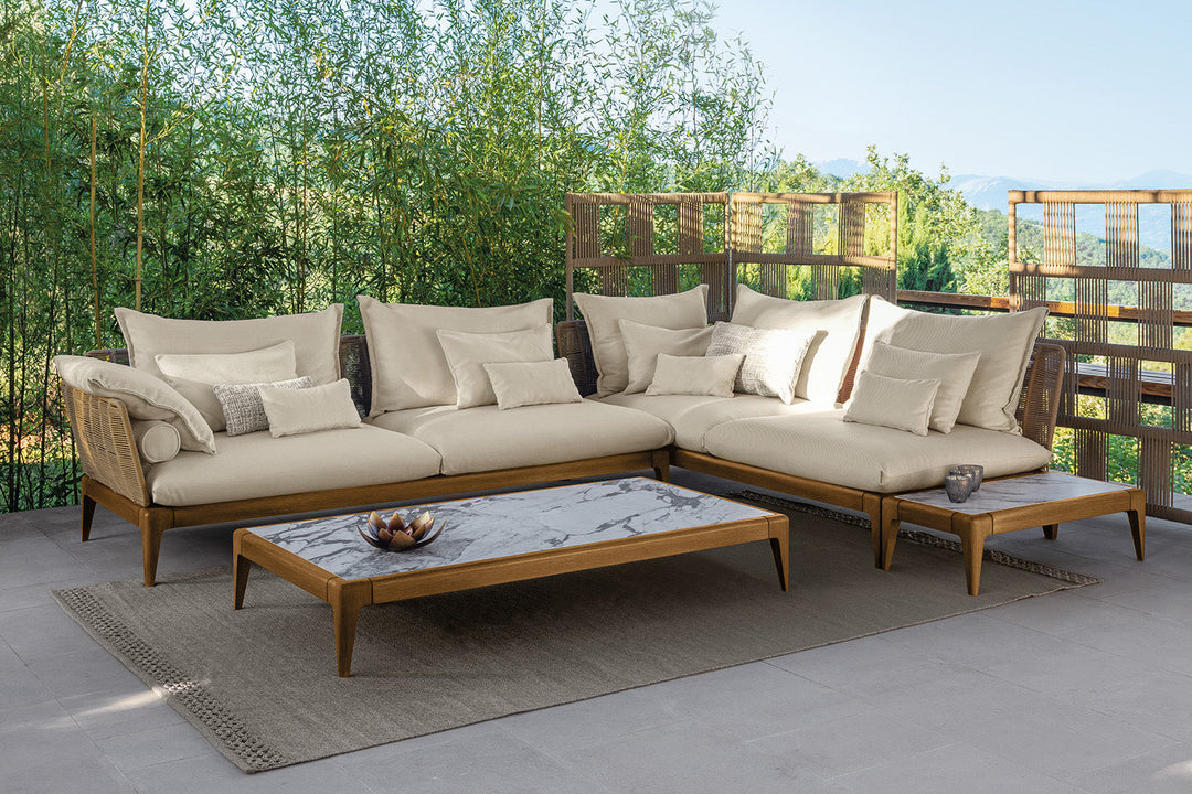 Cruise Teak Corner Sectional Sofa Outdoor Sectionals Talenti