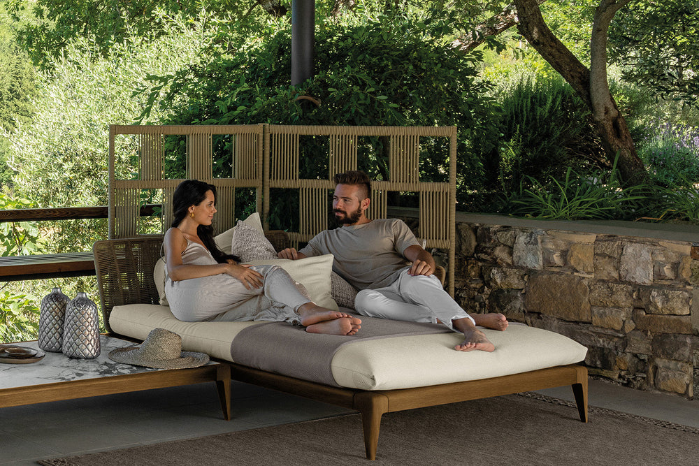 Cruise Teak Daybed Outdoor Chaise Lounges Talenti
