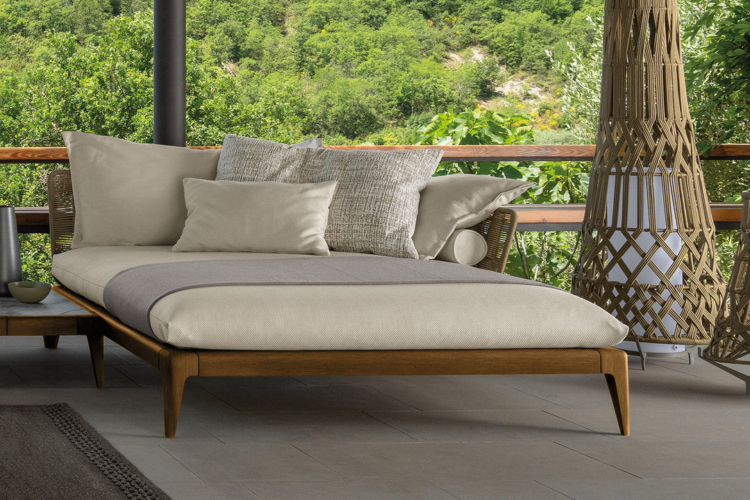 Cruise Teak Daybed Outdoor Chaise Lounges Talenti