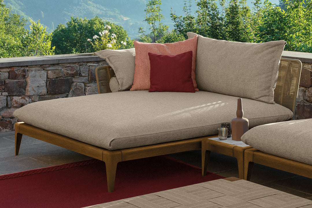 Cruise Teak Daybed Outdoor Chaise Lounges Talenti