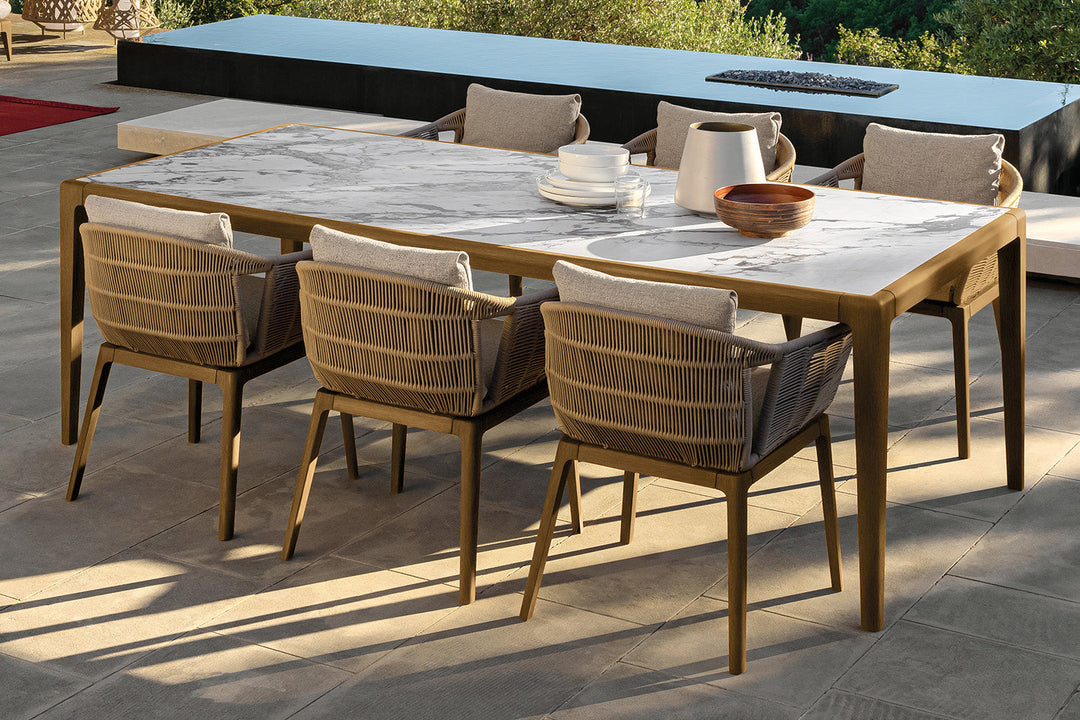 Cruise Teak Dining Armchair Outdoor Dining Chairs Talenti