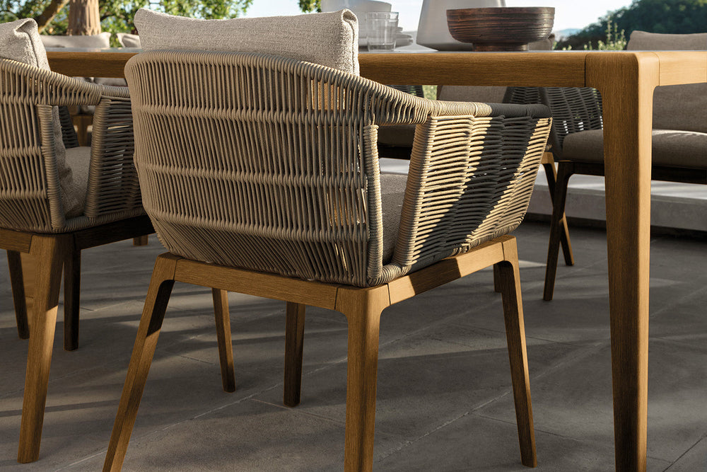 Cruise Teak Dining Armchair Outdoor Dining Chairs Talenti