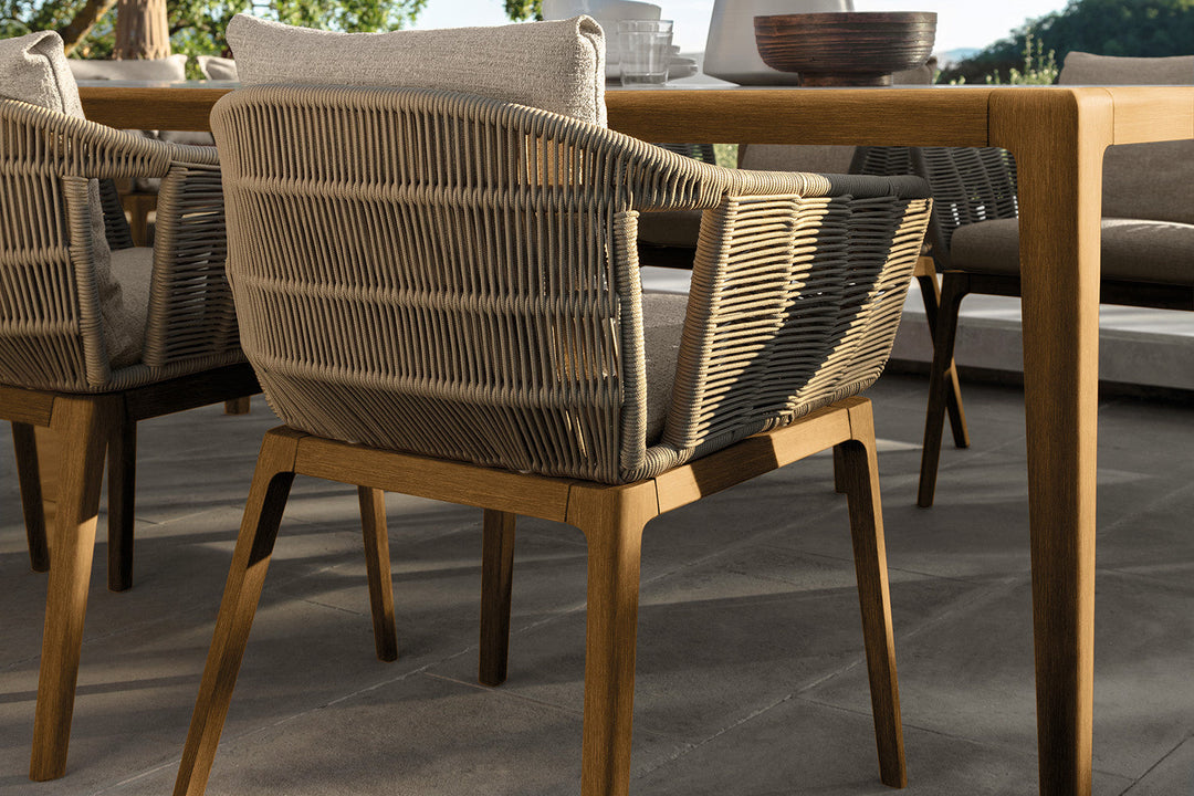 Cruise Teak Dining Armchair Outdoor Dining Chairs Talenti