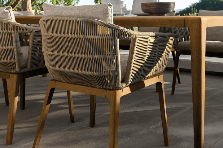 Cruise Teak Dining Armchair Outdoor Dining Chairs Talenti