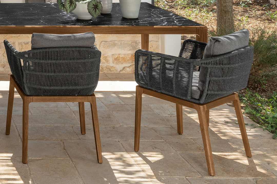 Cruise Teak Dining Armchair Outdoor Dining Chairs Talenti