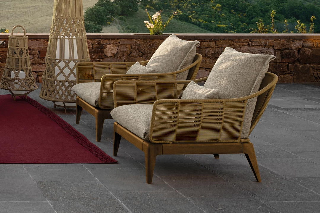Cruise Teak Lounge Armchair Outdoor Chairs Talenti