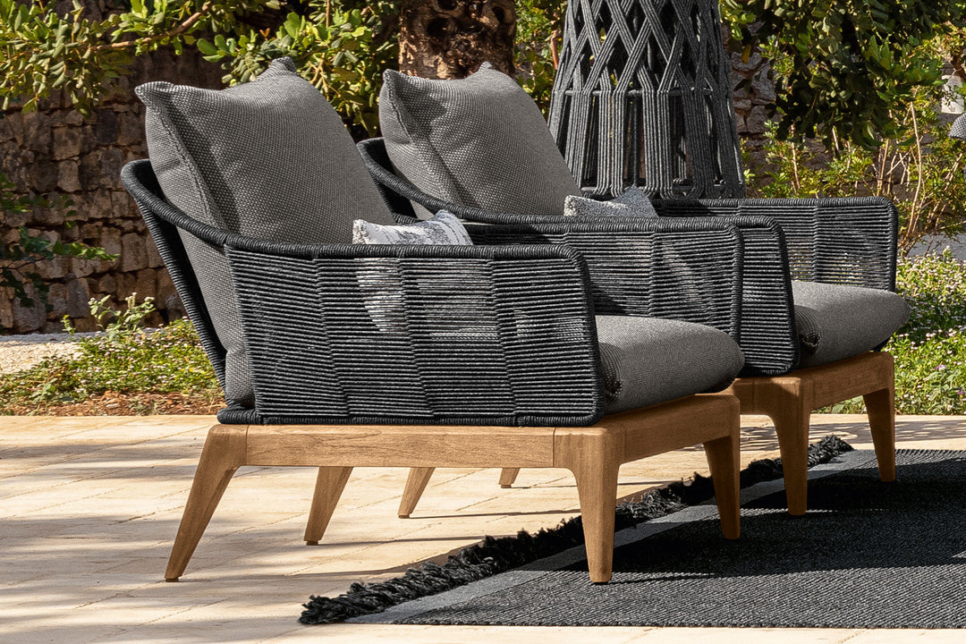 Cruise Teak Lounge Armchair Outdoor Chairs Talenti