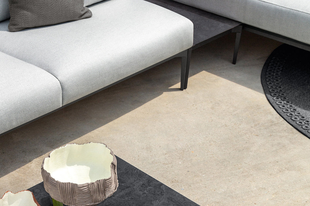 Leaf Chaise Sectional Sofa with Table Outdoor Sectionals Talenti