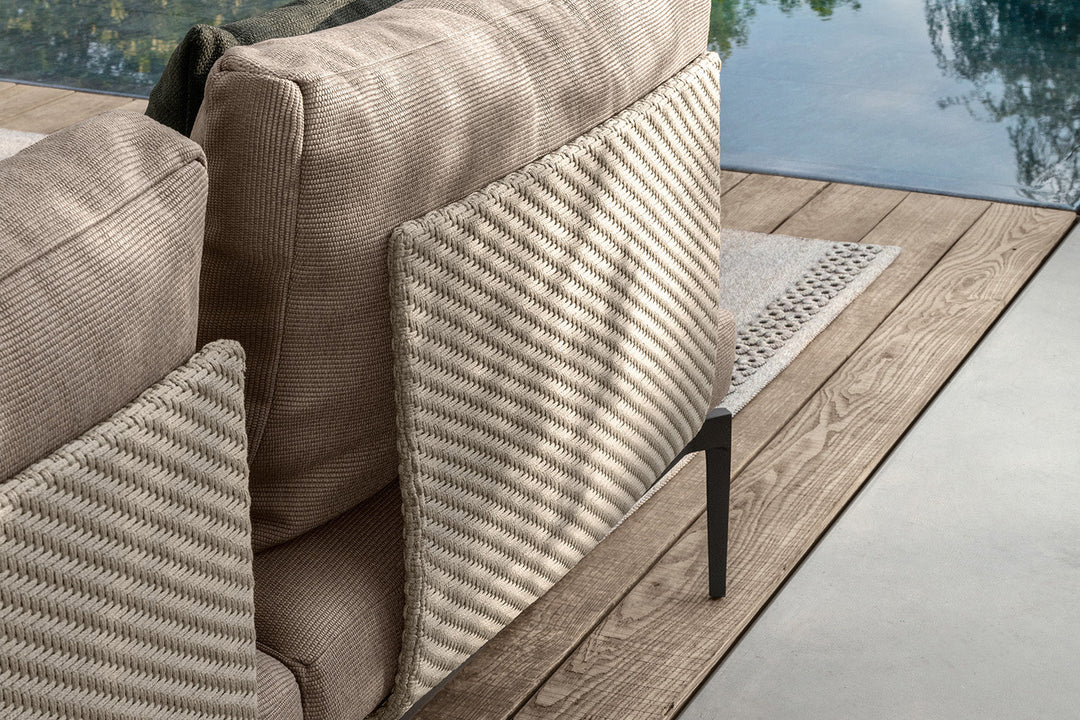 Leaf J-Shape Sectional Sofa Outdoor Sectionals Talenti