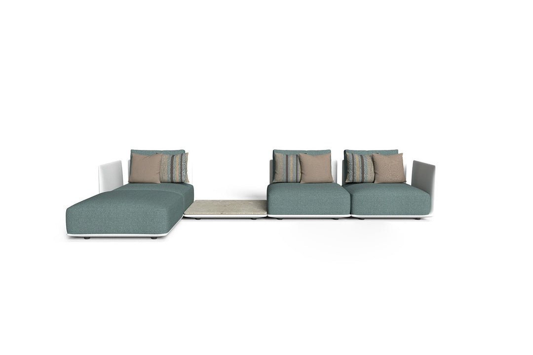 Male Chaise Sectional Sofa with Table Outdoor Sectionals Talenti