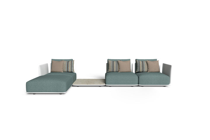 Male Chaise Sectional Sofa with Table Outdoor Sectionals Talenti