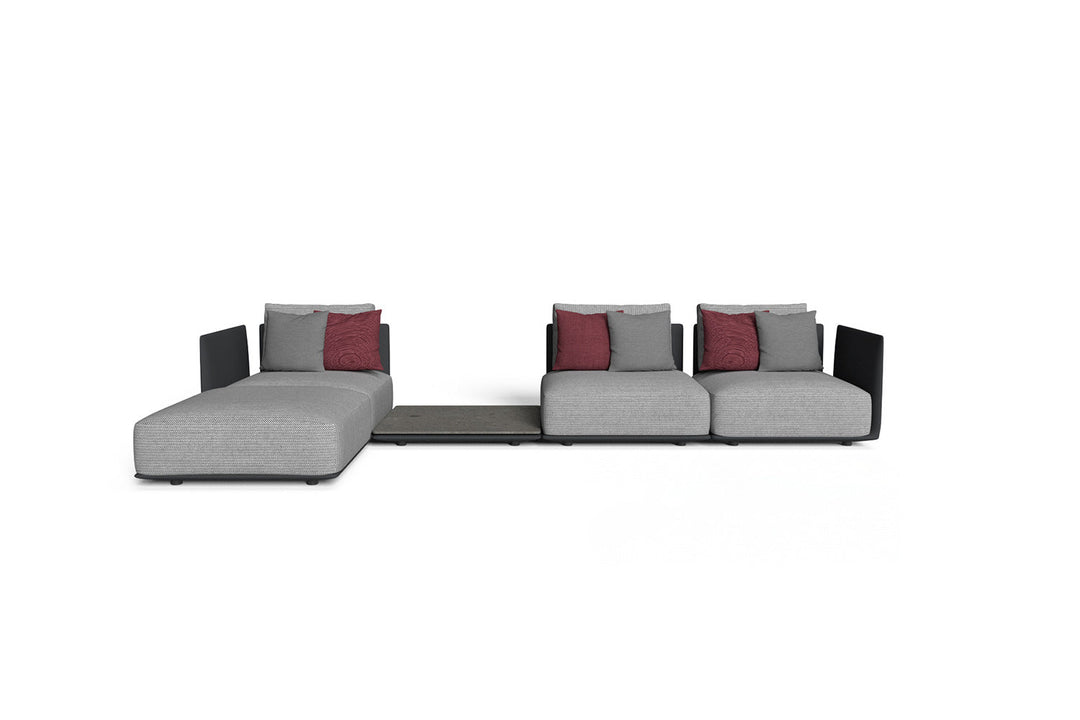 Male Chaise Sectional Sofa with Table Outdoor Sectionals Talenti
