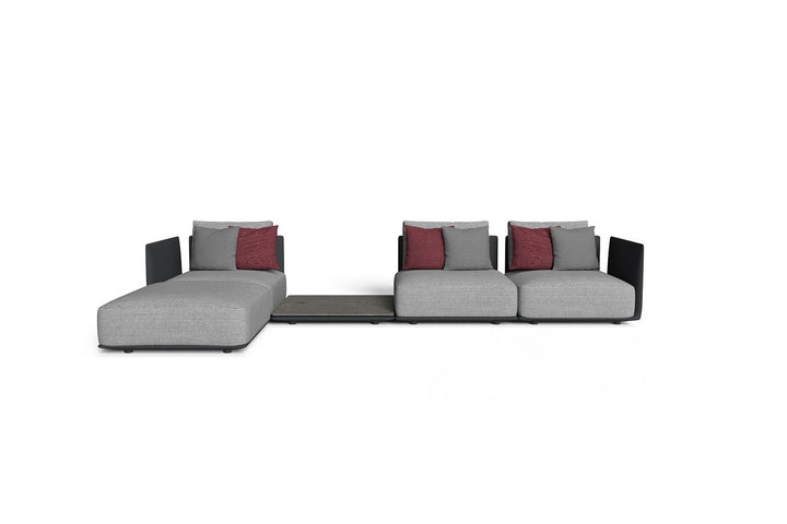 Male Chaise Sectional Sofa with Table Outdoor Sectionals Talenti